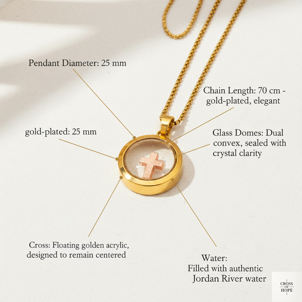 Floating Cross Necklace: The Cross of Hope