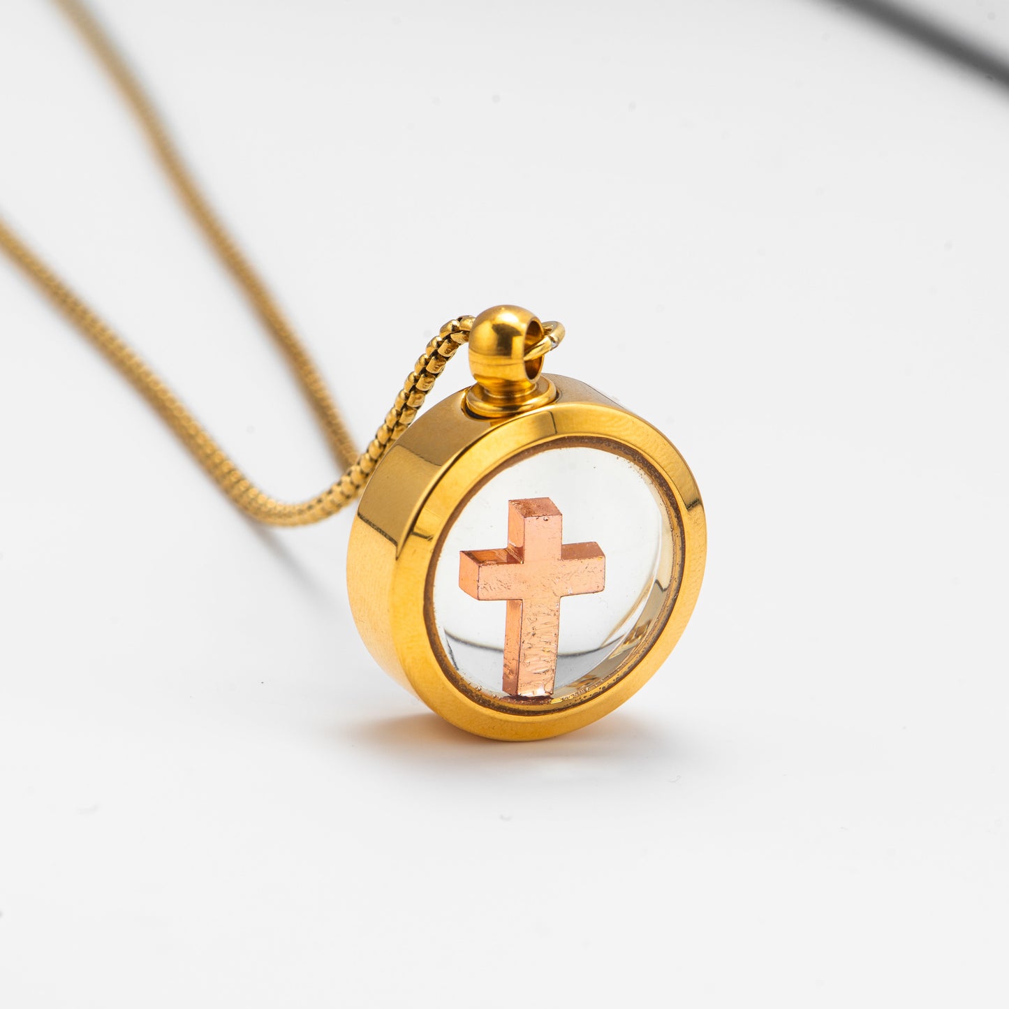Floating Cross Necklace: The Cross of Hopes
