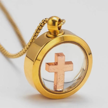 Floating Cross Necklace: The Cross of Hopes